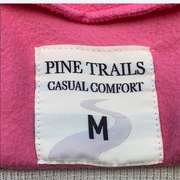 Pine Trails Women’s fleece full zip vest pink medium - Picture 8 of 8